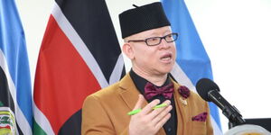 Government spokesperson Isaac Mwaura during a press briefing on July 18, 2024.