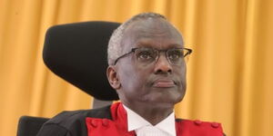 Supreme Court Judge Justice Isaac Lenaola at during the Presidential Petition hearing in August 31, 2022