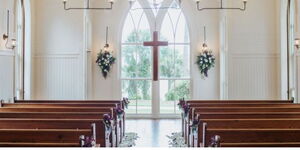 A decorated Church altar.