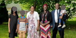 54-year-old Jacob Birech (right) poses for a photo alongside his family in Kansas, USA in 2020. 