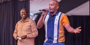 Former Starehe MP Charles Njagua speaks during a meeting held by DP Rigathi Gachagua in Nairobi on September 5, 2023.