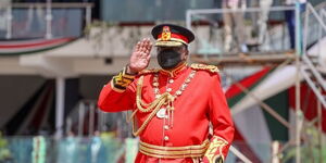 President Uhuru Kenyatta at the 58th Jamhuri Day Celebrations held at the Uhuru Gardens on Sunday, December 12 2021.