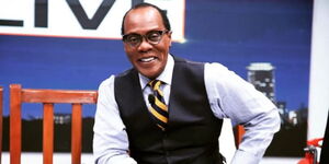 Citizen TV news anchor Jeff Koinange at the RMS studios on February 2, 2023.