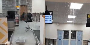 Leaking roofs at JKIA on Friday, April 26, 2024. 