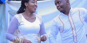 former K24 TV journalists Joab Mwaura and Nancy Onyancha