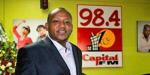 Journalist Rob Jillo in the Capital FM studios on September 13, 2013