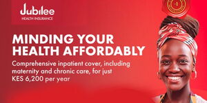 A graphic showcasing Jubilee Health Insurance cover.