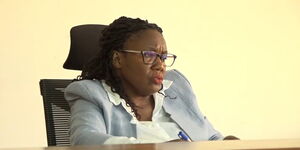 Chief Magistrate Elizabeth Usui while making her ruling at the Malindi Court on Monday, April 17. 