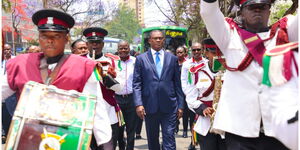  National Assembly speaker Justin Muturi poses for a photo on Saturday, December 18.