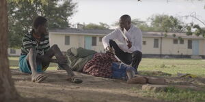 A screengrab of nurse Luke providing care to a Kala-azar patient in West Pokot