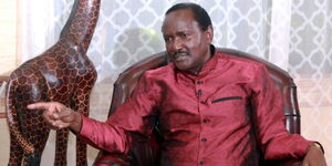 Wiper Leader Kalonzo Musyoka during a media interview on December 31, 2023.