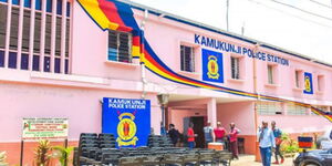 The entrance to Kamukunji Police Station