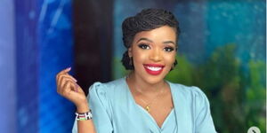 Zubeida Kananu in KTN News studios on January 24, 2023