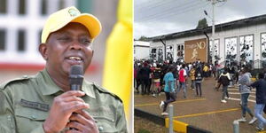 Kapseret MP Oscar Sudi and youth attack his Timba XO Club in Eldoret.