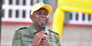 Kapseret MP Oscar Sudi during his speech in Uasin Gishu County on November 13, 2023