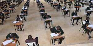 KCPE candidates during a past rehearsal 