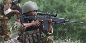 A picture of a KDF soldier.