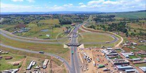 An aerial view of Nairobi-Nakuru Mau Summit Road