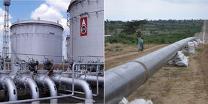 A collage of Kenya Pipeline Company infrastructure. 