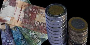 Kenyan shilling notes and coins 
