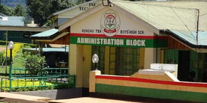 Kericho Tea High School administration block. 