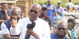 Senator Khalwale with DAP-K's Seth Panyako