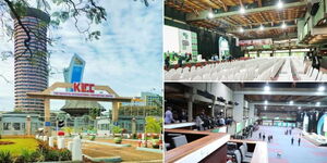 A photo of the refurbished KICC entrance and conference room that was done by the KDF in August 2023.