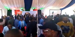 Chaos at KICC During a devolution meeting held by Members of the County Assembly on May 3, 2023. 