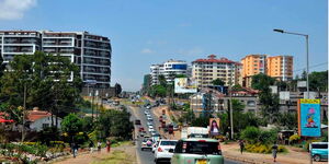 A photo of a section of Kileleshwa in Nairobi County.