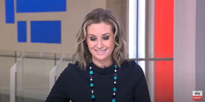 Kimberley Leonard hosting her last show on Sky News