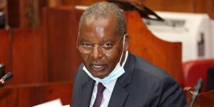 National Assembly Majoirty Leader Amos Kimunya in Parliament on July 14, 2020.