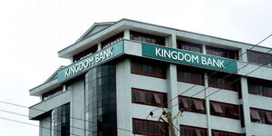 A photo of the Kingdon Bank building in Nairobi County.