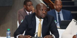 Transport Cabinet Secretary Kipchumba Murkomen appearing at the national assembly on Thursday April 20, 2023