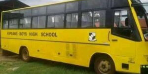 A file image of the school bus at Kipsaos Boys Secondary School