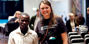 A photo of Musya Kisilu and Julia Dahr.