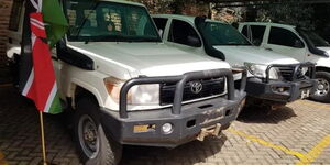 County vehicles belonging to Kitui County Government