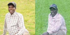 A photo collage of Zachariah Kariuki alias KK Mwenyewe (left) and Deputy President Rigathi Gachagua. 