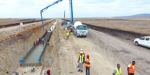 Ongoing construction work at Konza Technopolis