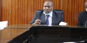 Gatundu South MP Moses Kuria during a parliamentary sitting on August 5, 2021. 