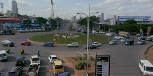 Traffic at Lang'ata road in Nairobi