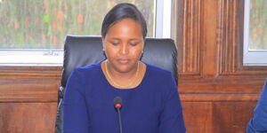 Naisula Lesuuda during the sitting committee where she was elected as Vice Chairman of PIC Governance and Education Committee 