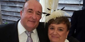 Lodge with his late wife Pauline.