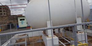 An LPG refilling plant that was raided by the police on Friday, April 7, 2023.