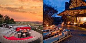 Luxury facilities at Angama Mara (left) and Ol Donyo Lodge.