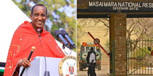 Narok Governor Patrick Ole Ntutu and the Maasai Mara National Reserve date in Narok County.