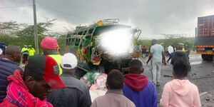 An image of the wreckage from the Machakos Junction accident on Sunday, November 23 2025.