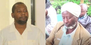 A photo collage of pastor Paul Mackenzie appearing at the Malindi chief magistrates court on Monday 6, May 2019 (left) and Karanja Kagunya. 