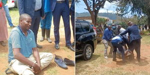 Scenes at Machakos Law Court on January 31, following the arrest of Kalama ward Member of County Assembly Boniface Maeke.