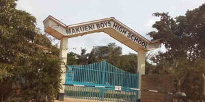 Entrance to Makueni Boys High School.