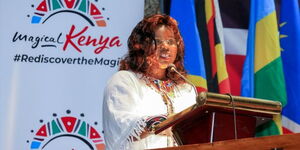 Tourism CS Peninah Malonza at a past event